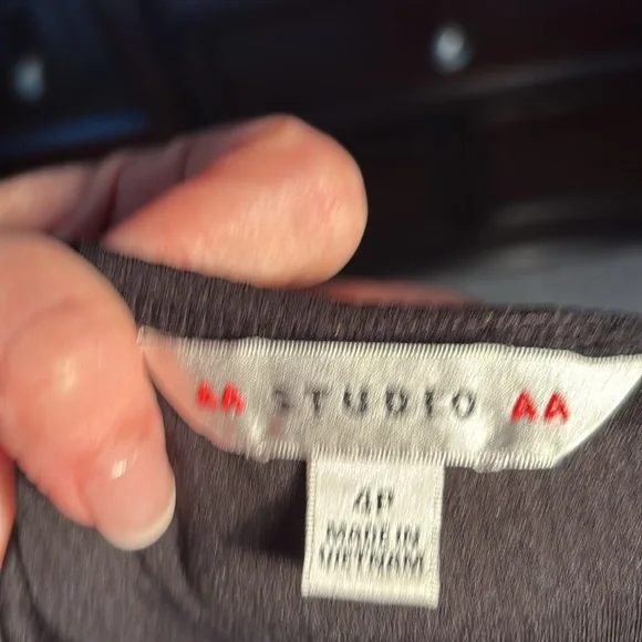 Black pleated with white skirt detail - fits up to 8 petite - Picture 7 of 8